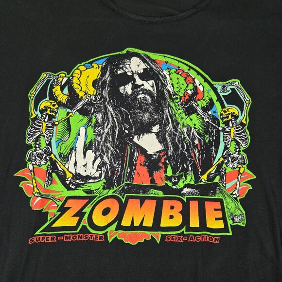 Rob Zombie 2017 Tour Tshirt mens 2XL Heavy Metal Music Band tee 0663 - Picture 2 of 8